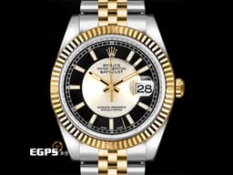 ROLEX 勞力士 Datejust 36 DJ 蠔式日誌型 116233 18K黃金材質 半金款<font color="#ff0000">&nbsp;</font><font color="#05f0f0">銀色&amp;黑色雙色唱片面盤</font>&nbsp;<font color="#ff0000">單</font>雙<font color="#ff0000">數不同色日期功能 五銖紀念型錶帶</font> 自動上鏈 36mm&nbsp;