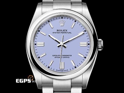 ROLEX 勞力士 Oyster Perpetual 36 蠔式恆動型 126000 最新款 薰衣草紫色面盤&nbsp;OP36 不鏽鋼 大三針&nbsp;2025年保卡 自動上鍊 36mm