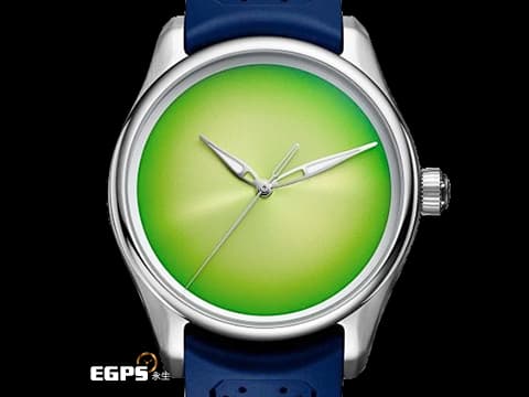 H. Moser &amp; Cie. 亨利慕時 Pioneer Centre Seconds 開拓者 清新亮眼的柑橘綠面盤 3201-1204 三日鍊 開拓者大三針 柑橘綠概念腕錶&nbsp;不鏽鋼 大三針&nbsp;2025年保單&nbsp;自動上鍊&nbsp; 42.8mm