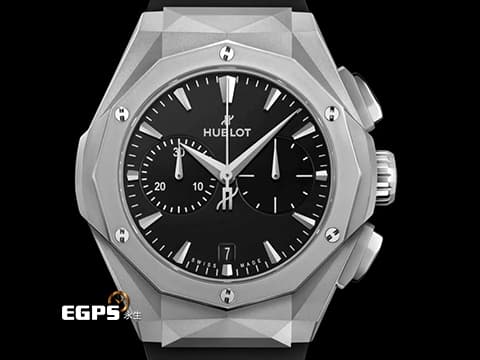HUBLOT 宇舶 Classic Fusion Chronograph 經典融合 ORLINSKI 聯名款 549.NI.1270.RX.ORL23 計時碼表&nbsp;3D立體切面鈦金屬錶殼&nbsp;限量500只&nbsp;2025年保單&nbsp;自動上鍊 41mm