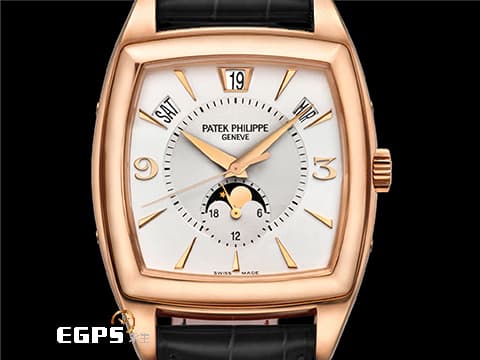 Patek Philippe 百達翡麗 PP Gondolo Annual Calendar 5135R-001 18K玫瑰金材質 年曆錶 月相顯示&nbsp; 日內瓦印記&nbsp;自動上鍊 38x51mm