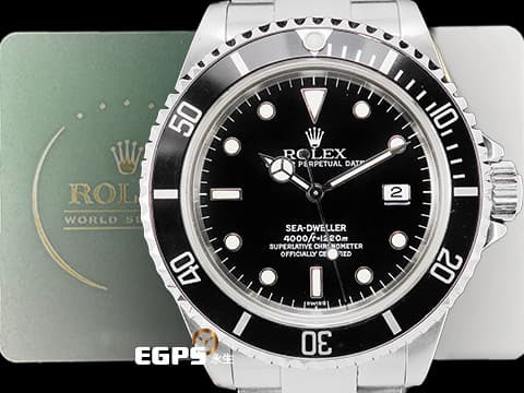ROLEX 勞力士 Sea-Dweller 16600 海使者 黑水鬼 排氦 潛水錶 Swiss Only面盤，已回RSC原廠完整保養 保固至2027年&nbsp;自動上鍊 40mm