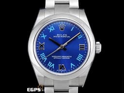 ROLEX 勞力士 177200 藍色面盤 蠔式恆動&nbsp;<font color="#FF0000">2021年～活潑藍色面盤  女性首選</font>&nbsp;不鏽鋼材質 自動上鍊 31mm