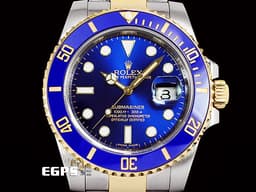 ROLEX 勞力士 Submariner 116613LB 潛航者 116613 LB 半金 藍水鬼 陶瓷框 潛水錶 自動腕錶 <font color=#FF0000> 2018年保單，盒單配件齊全 </font> 40mm