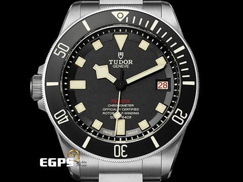 TUDOR 帝舵 PELAGOS LHD 鈦金屬材質 25610TNL 25610 黑色啞光陶瓷錶圈 鈦金屬材質 左冠錶 2024新式保單，帝舵自製機芯MT5612 附原廠橡膠錶帶 自動上鍊 42mm