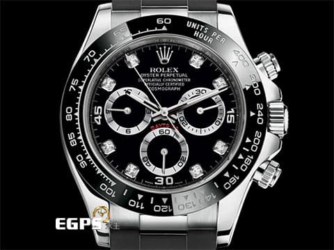 ROLEX 勞力士 DAYTONA 迪通拿 116519LN 計時碼表 18K白金材質 陶瓷框 2023年停產款 八鑽時標面盤&nbsp;2023年保卡&nbsp;自動上鍊 40mm