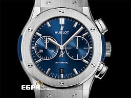 HUBLOT 宇舶 Classic Fusion 521.NX.7170.LR 經典融合 <font color="#0582f5">鈦金屬 藍色面盤 日期顯示</font> <font color="#ff0000">2025年電子保單&nbsp;</font>計時碼表 自動上鍊 45mm