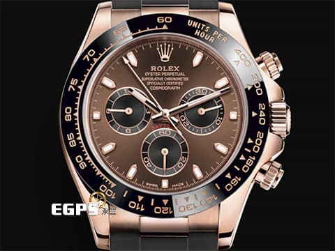 ROLEX 勞力士 Daytona 迪通拿 116515LN 陶瓷框 18K永恆玫瑰金材質&nbsp;巧克力色 熊貓面盤 2019年保卡&nbsp;自動上鍊 40mm