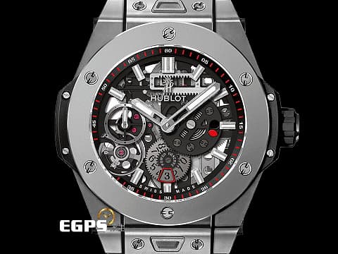 Hublot 宇舶 Big Bang 大爆炸 MECA-10 十日鍊 414.NI.1123.RX 鈦金屬材質 特殊三方動能顯示  2022年保卡  手上鍊 45mm