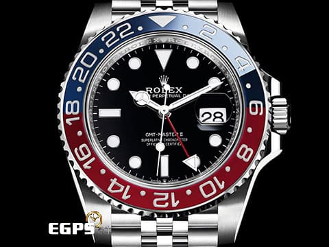 ROLEX 勞力士 GMT-Master II 格林威治型 126710 BLRO 可樂圈 陶瓷紅藍雙色框 126710BLRO 兩地時區 2024年新卡 Pepsi百事圈  紀念型（Jubilee）五銖錶帶 自動上鍊 40mm