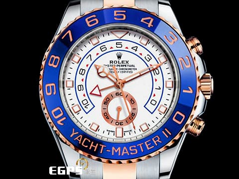 ROLEX 勞力士 Yacht-Master II 遊艇名仕型 116681 帆船倒數 計時碼表 玫瑰金 半金款 陶瓷錶圈 賓士指針 大遊艇 2022年新式保卡 自動上鍊 44mm