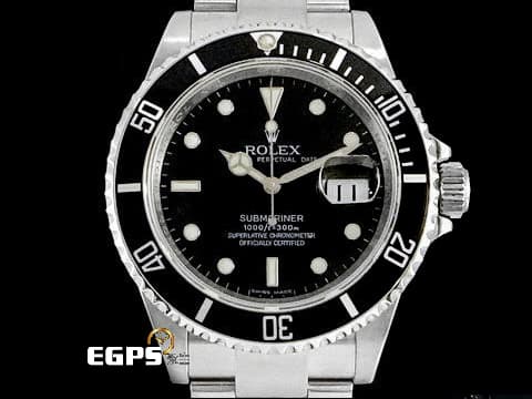 ROLEX 勞力士 Submariner 潛航者 16610 經典 黑水鬼 潛水錶 M字頭 防偽內圈 自動上鍊 40mm