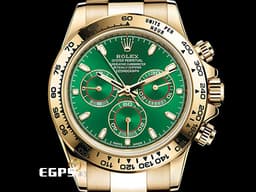 ROLEX 勞力士 Cosmograph Daytona 宇宙計時型 迪通拿 116508 <font color="#32cd32">綠金迪 綠油金</font>&nbsp;<font color="#058703">2022年保單 </font>計時碼錶 <font color="#FF0000">與眾不同 氣宇非凡 霸氣綠迪 錯過不再</font> 18K黃金 賽車錶 自動上鍊 40mm