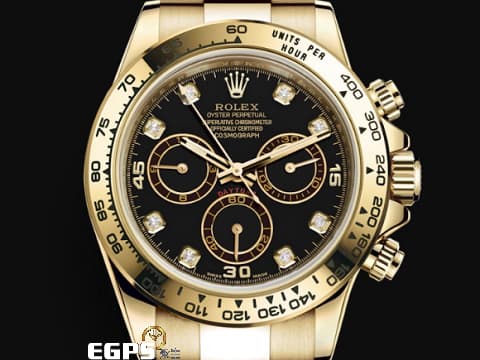 ROLEX 勞力士 Daytona 116508 宇宙計時型 迪通拿 黃K金  2021保單 黑色八鑽面盤  計時碼錶 賽車錶 自動上鍊 40mm