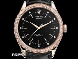 ROLEX 勞力士 Cellini 徹里尼 50605 永恆玫瑰金材質 50605RBR 大三針&nbsp;<font color="#05f0f0">已停產稀有鑲鑽款 原廠鑲嵌鑽石錶圈、</font><font color="#05f0f0" style="font-size: 10pt;">時標&nbsp;</font><font color="#FF0000" style="font-size: 10pt;">2019年保卡</font><span style="font-size: 10pt;"> 自動上鍊</span><span style="font-size: 10pt;"> 39</span><span style="font-size: 10pt;">mm</span>