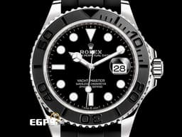 ROLEX 勞力士 Yacht-Master 226659 遊艇名仕 18K白金材質 黑色陶瓷錶圈 <font color=#FF0000> 2021年新式保卡 </font> 自動上鍊 42mm