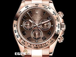 ROLEX 勞力士 Cosmograph Daytona 116505 宇宙計時型 迪通拿 計時碼表&nbsp;<font color="#cf6030">絕版阿拉伯數字時標巧克力色面盤</font><font color="#FF0000"> </font>永恆玫瑰金<font color="#FF0000">&nbsp;</font><font color="#ff0000">2019年保單</font>&nbsp;自動上鍊 40mm