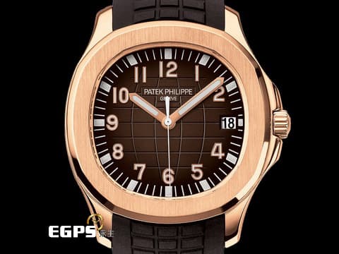 PATEK PHILLIPPE 百達翡麗 PP錶 Aquanaut 海底探險家 5167R-001 玫瑰金 5167 R 深棕色格紋面盤 2025年保單&nbsp;超缺貨~ 超搶手~ 最新型三叉戟錶扣~ 原廠膠膜~&nbsp;自動上鏈 40mm
