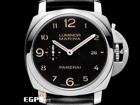 PANERAI 沛納海 Luminor Marina 1950 PAM359 PAM00359 三日鍊 不鏽鋼材質 菸草面三明治面盤 透明錶背 自動上鏈 44mm