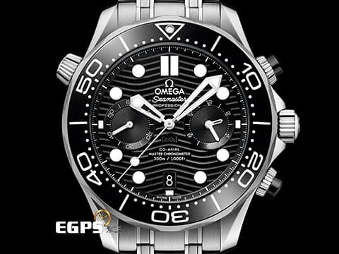 OMEGA 歐米茄 Seamaster 海馬 210.30.44.51.01.001 計時碼表 9900機芯 陶瓷錶圈+波浪紋面盤 2026年保單 排氦氣閥 潛水錶 自動上鍊 44mm