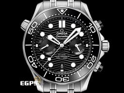OMEGA 歐米茄 Seamaster 海馬 210.30.44.51.01.001 計時碼表 <font color="#FF0000">9900機芯 陶瓷錶圈+波浪紋面盤 2026年保單</font> 排氦氣閥 潛水錶 自動上鍊 44mm