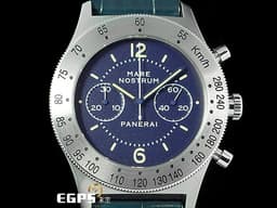 PANERAI 沛納海 Panerai Mare Nostrum Acciaio PAM716 復古 PAM00716 計時碼表 <font color="#058703">傳奇計時碼錶</font><font color="#fa00fa">復刻二戰海軍錶</font><font color="#FF0000"> 全球限量1000只~</font><font color="#05f0f0">附戰艦模型</font><font color="#FF0000"> </font>&nbsp;手上鍊 42mm
