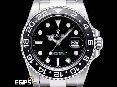 ROLEX 勞力士 GMT-Master II 116710LN 蠔式 格林威治型 兩地時區 陶瓷框 不鏽鋼材質 綠色GMT指針  2015年保單  自動上鏈 40mm