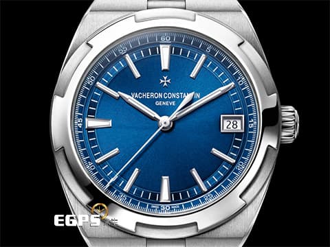 Vacheron Constantin 江詩丹頓 VC Oversea 縱橫四海 4500V/110A-B128  易拆卸替換錶帶裝置，日內瓦印記 2022年保單   絕美氣質出眾的藍面大三針 台灣公司貨 一錶三戴 自動上鏈&nbsp;41mm