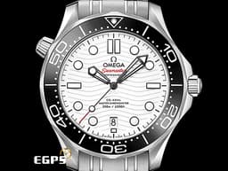 OMEGA 歐米茄 Seamaster Diver 300 海馬 21030422004001 <font color="#FFFFFF">白色波浪紋陶瓷面盤</font> 陶瓷錶圈 不鏽鋼 同軸擒縱 <font color="#FF0000">2023年保卡</font> 排氦氣閥 潛水錶 自動上鍊 42mm