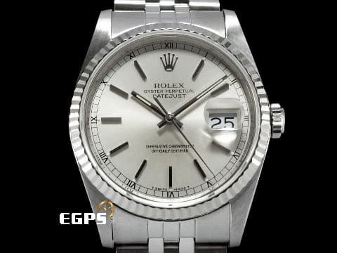 ROLEX 勞力士 Oyster Perpetual Datejust 16234 蠔式日誌型 經典 不鏽鋼材質 白色面盤&nbsp;台灣公司貨 五珠紀念型錶帶 自動上鏈 36mm