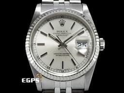 ROLEX 勞力士 Oyster Perpetual Datejust 16234 蠔式日誌型 經典 不鏽鋼材質 白色面盤&nbsp;<font color="#ff0000">台灣公司貨 五珠紀念型錶帶</font> 自動上鏈 36mm