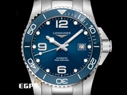 LONGINES 浪琴 HydroConquest 康卡斯 深海征服者 L37824966 <font color="#2f75e4">藍色面盤 藍色陶瓷圈 藍水鬼</font> 浪鬼 不鏽鋼材質<font color="#FF0000">&nbsp;2019年台灣公司貨</font>&nbsp;潛水錶 自動腕錶  43mm