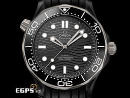 OMEGA 歐米茄 Seamaster Diver 300 海馬系列 21092442001001 黑陶瓷錶殼+波浪紋面盤 同軸擒縱 <font color="#FF0000">2022年台灣公司貨</font> 排氦閥門 潛水錶 自動上鍊 43.5mm