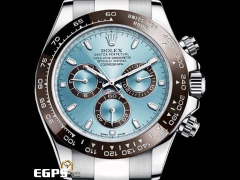 ROLEX 勞力士 Daytona 116506 宇宙計時型 迪通拿 鉑金 PT950 計時碼表 木村男神配戴款 冰藍面 栗啡色陶瓷圈&nbsp;2021年保卡 已貼膜&nbsp;自動上鏈&nbsp;40mm