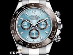 ROLEX 勞力士 Daytona 116506 宇宙計時型 迪通拿 鉑金 PT950 計時碼表 <font color="#05f0f0">木村男神配戴款 冰藍面</font> <font color="#d9a65e">栗啡色陶瓷圈</font>&nbsp;<font color="#ff0000">2021年保卡 已貼膜</font>&nbsp;自動上鏈&nbsp;40mm