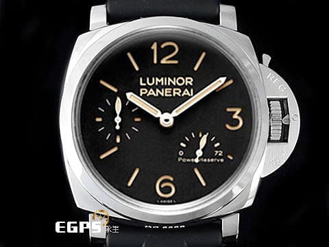 PANERAI 沛納海 Luminor Power Reserve PAM423 三日鍊 動能顯示 小秒針 經典三明治面盤  菸草色夜光時標 PAM00423 不鏽鋼 三日鍊 72小時動能顯示 手上鍊 47mm
