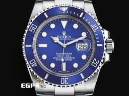 ROLEX 勞力士 Submariner 116619LB 潛航者 18K白金材質 <font color="#0582f5"> 絕版款 藍色陶瓷圈、面盤 藍水鬼</font><font color="#FF0000">&nbsp;</font>自動上鍊 40mm