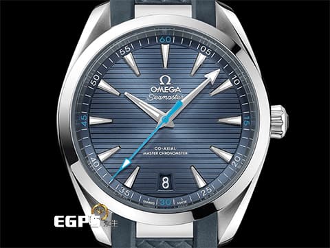 OMEGA 歐米茄 Seamaster 海馬 Aqua Terra 系列 150米 22012412103002 同軸擒縱 大師天文台  藍色甲板紋面盤  2021年保卡 台灣公司貨 附原廠鏈帶  自動上鍊 41mm