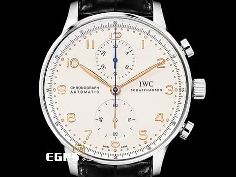 IWC 萬國 Protuguese 大葡萄牙 IW371445 計時碼表 白色面盤 金色指針時標 2018年保卡 自動上鍊 41 mm