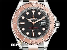 ROLEX 勞力士 Yacht-Master 40 蠔式 遊艇名仕型 126621&nbsp;<font color="#fda677">永恆玫瑰金 半金款</font>&nbsp;黑色面盤&nbsp;<font color="#FF0000">3235機芯 2025年保卡</font> 自動上鍊 40mm