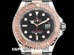 ROLEX 勞力士 Yacht-Master 遊艇名仕型 126621 黑色面盤 <font color=#f3baa1>永恆玫瑰金</font> 半金款 <font color=#FF0000>3235機芯 2024年新式綠卡</font> 自動上鍊 40mm