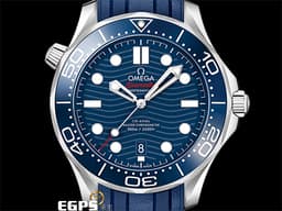 OMEGA 歐米茄 Seamaster 海馬系列 21032422003001 <font color="#2828FF">藍色面盤、藍色陶瓷錶圈</font> 同軸擒縱 <font color="#FF0000">藍色橡膠錶帶海馬，2025年保單 台灣公司貨</font> 排氦氣閥 潛水錶 自動上鍊 42mm