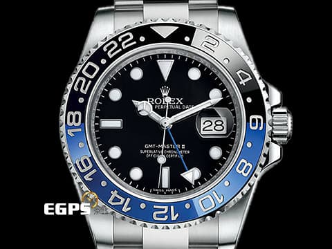 LEX 勞力士 GMT-Master II 格林威治型 116710BLNR 蝙蝠俠 Batman 藍黑框 GMT 兩地時區 116710 BLNR 陶瓷圈 2016年保卡 台灣公司貨 自動上鍊 40mm