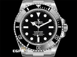 ROLEX 勞力士 Submariner 潛航者 124060 陶瓷框 黑水鬼 <font color=#9fdcea>經典無日曆黑水鬼</font> <font color=#FF0000>2024年新式保卡 </font> 潛水錶 自動上鍊 41mm