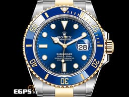 ROLEX 勞力士 Submariner 潛航者 126613LB 陶瓷框 <font color=#4169e1>藍色面盤 藍水鬼</font> 18K黃金 半金款 126613 LB <font color=#FF0000>新款3235機芯 2024年保單</font> 潛水錶 自動上鍊 41mm