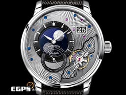 GLASHUTTE ORIGINAL 格拉蘇蒂 Pano PanoMaticLunar 1-91-04-01-03-62 950鉑金材質<font color="#05f0f0"> 偏心月相 德式經典大日期窗 鍍黑色銠飾紋飾紋鏤空面盤 雙鵝頸 </font><font color="#FF0000"> 2025保單 限量200支&nbsp;</font> 自動上鍊 42mm