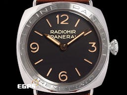 PANERAI 沛納海 Radiomir Acciaio Brevettato PAM00685 菸草面 3日鍊 PAM685 經典三明治面盤 <font color=#FF0000>2020年保單 珍藏品 獨特12邊形錶框 全球限量1000只</font> 手上鍊 47mm