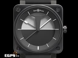 Bell &amp; Ross 柏萊士 Instruments系列 Horizon BR01-92-SHO <font color="#05f0f0">水平儀 姿態儀 PVD不鏽鋼材質</font> <font color="#FF0000">全球限量999只</font> 飛行錶 自動上鍊 46mm