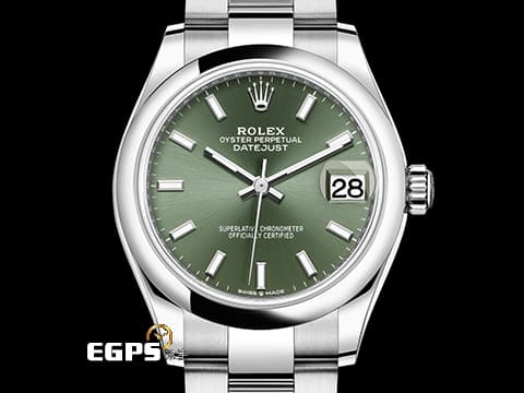 ROLEX 勞力士 Datejust 31 蠔式日誌型 278240 薄荷綠色面盤 經典 DJ31 不鏽鋼 2024年新式保卡 自動上鍊 31mm