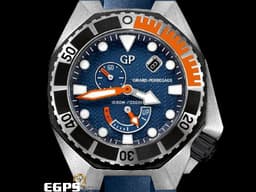 Girard-Perregaux 芝柏 GP錶 Sea Hawk 49960-19-431-FK4A 海鷹 不鏽鋼材質 <font color=#FF0000> 動力顯示 排氦閥門 1000米 潛水錶 </font> 自動上鏈 44mm